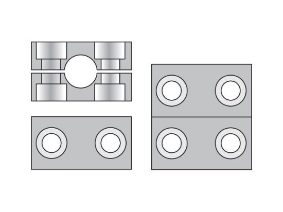 Picture of Parker RCN113.5X - Metric Heavy Series RCN Clamp Halves