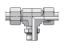 Picture of Parker TEE08ZL7/16UNFCF - EO/EO-2 Tee, Adjustable Branch - TEE-UNF