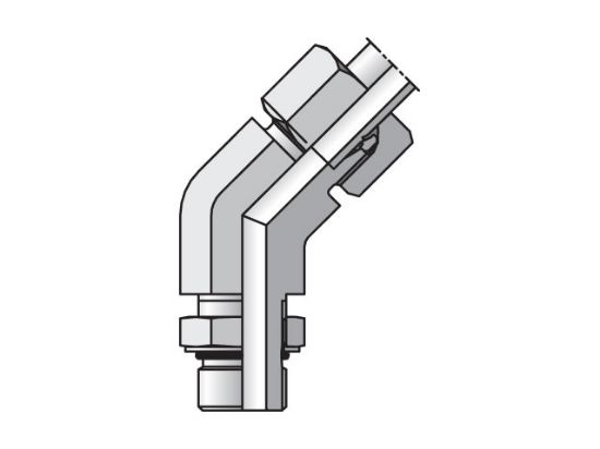 Picture of Parker VEE12S3/4UNFCF - EO/EO-2 45° Elbow, Adjustable - VEE-UNF