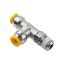 Picture of Parker W171PLP-4M-2R - Push-to-Connect Nickel Plated Instant Fittings - Prestolok PLP Metal