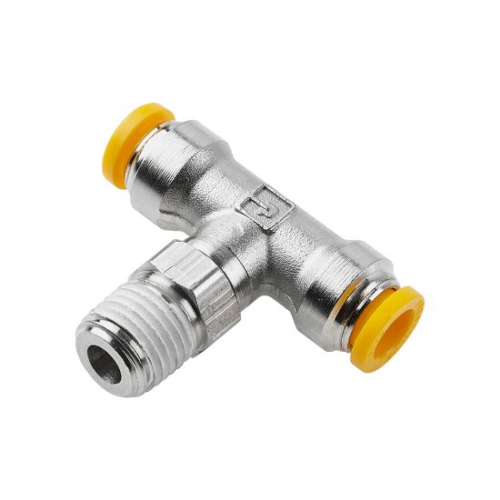 Picture of Parker W172PLP-8M-2R - Push-to-Connect Nickel Plated Instant Fittings - Prestolok PLP Metal