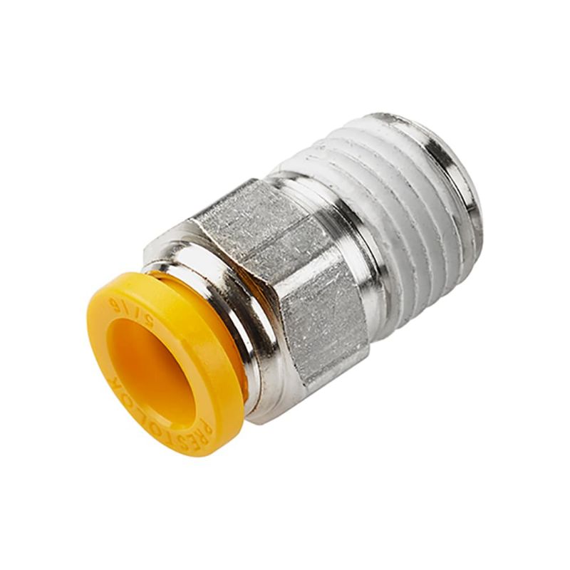 Picture of Parker W68PLP-6M-2R - Push-to-Connect Nickel Plated Instant Fittings - Prestolok PLP Metal