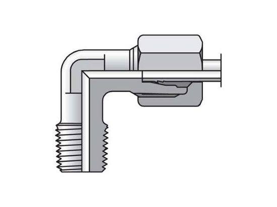 Picture of Parker WE06SMCF - EO/EO-2 90° Elbow, Male Connector - WE-M keg