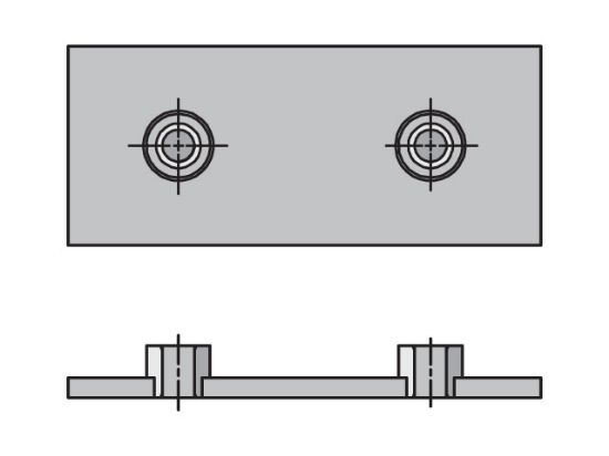 Picture of Parker WPH-7-SS - Inch Heavy Series WPH Weld Plate Heavy