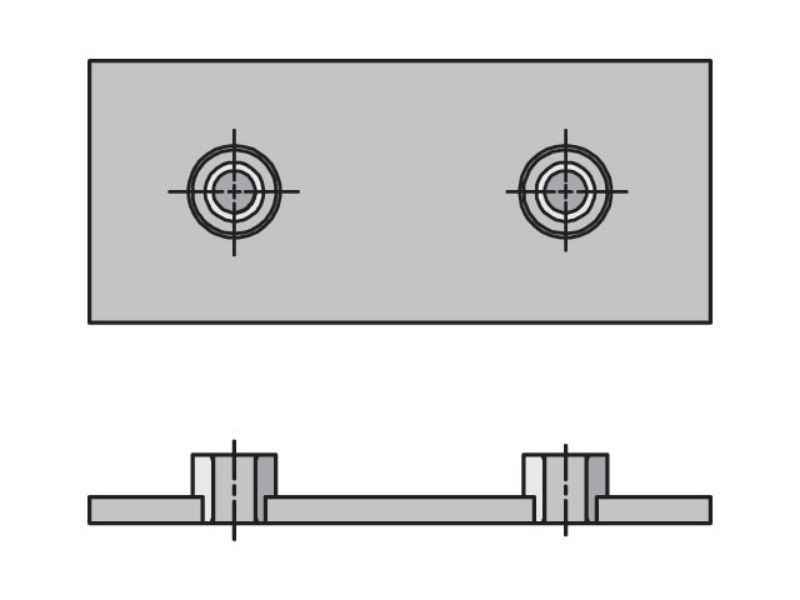 Picture of Parker WPH-7-SS - Inch Heavy Series WPH Weld Plate Heavy